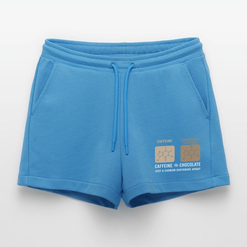 Chemistry Science Physics Laboratory Structural Formula Organic Relaxed Cropped Shorts Made in EU