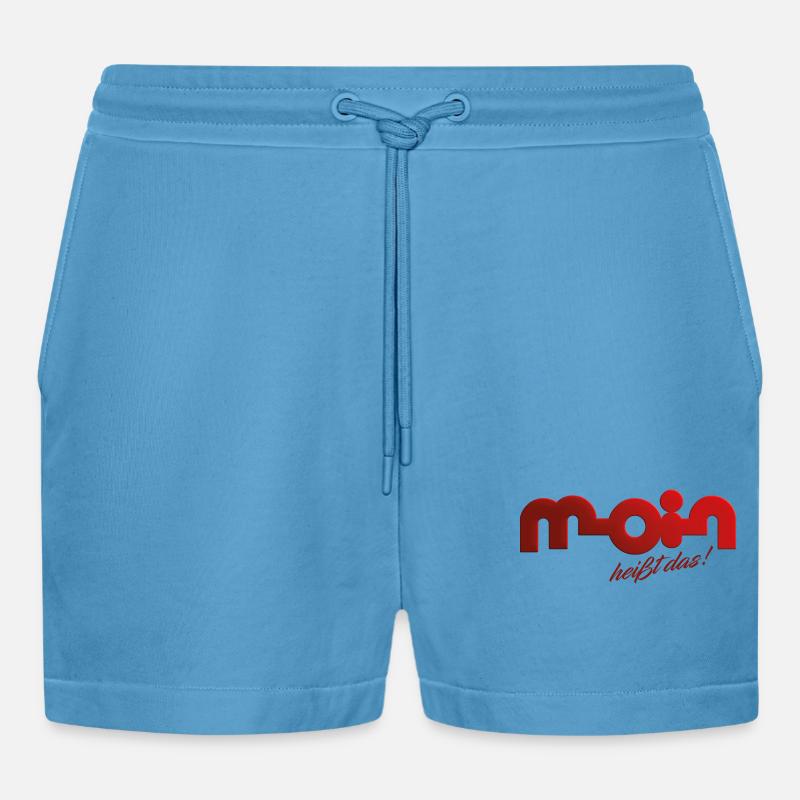 Moin heißt das! - Organic Relaxed Cropped Shorts Made in EU -  Sol Blue