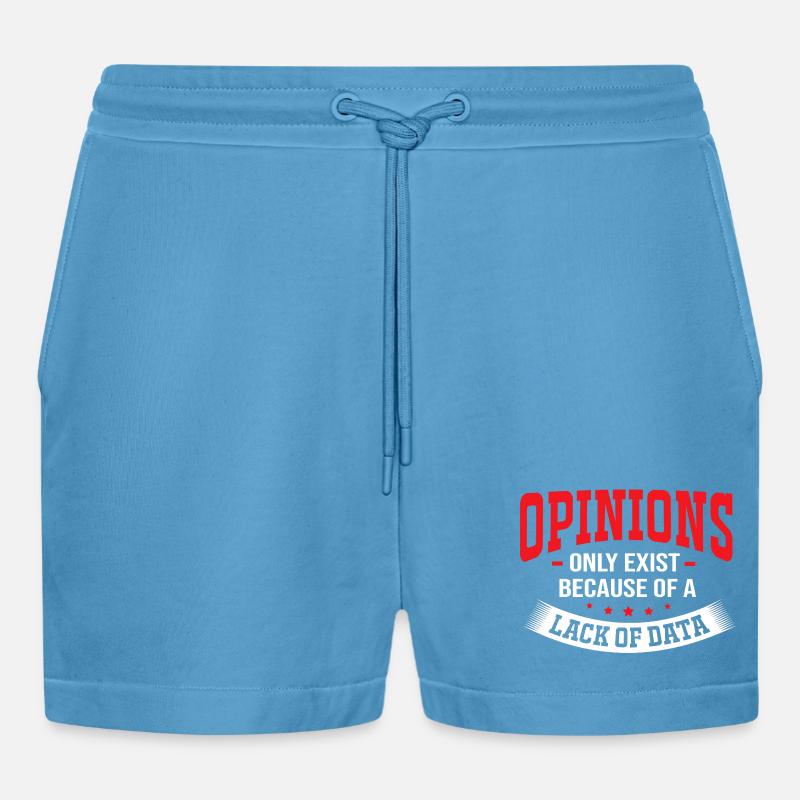 Coder Programmer GPT - Organic Relaxed Cropped Shorts Made in EU -  Sol Blue