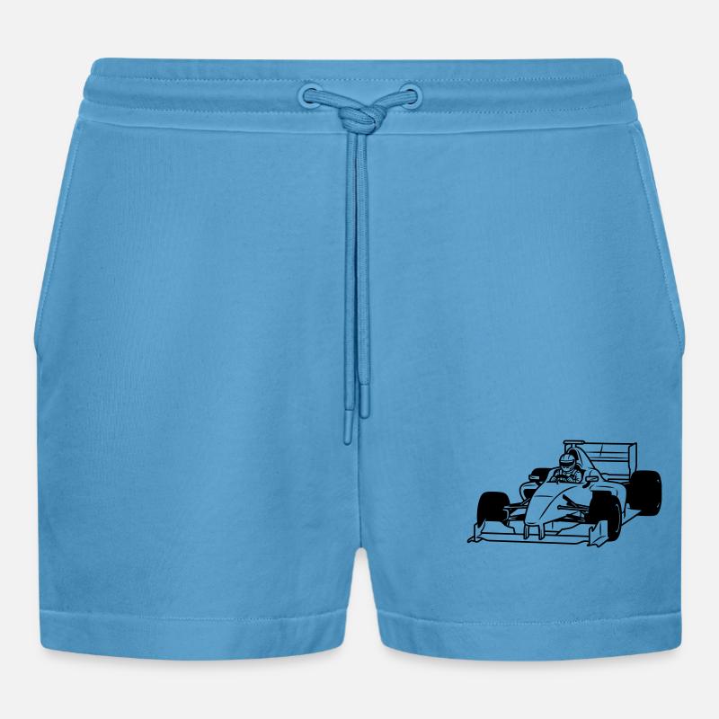 billøp - Organic Relaxed cropped shorts produsert i EU -  Sol Blue