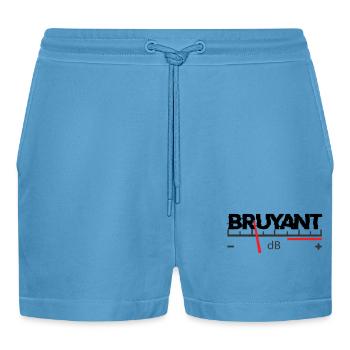 Noisy - Organic Relaxed Cropped Shorts Made in EU -  Sol Blue - Front