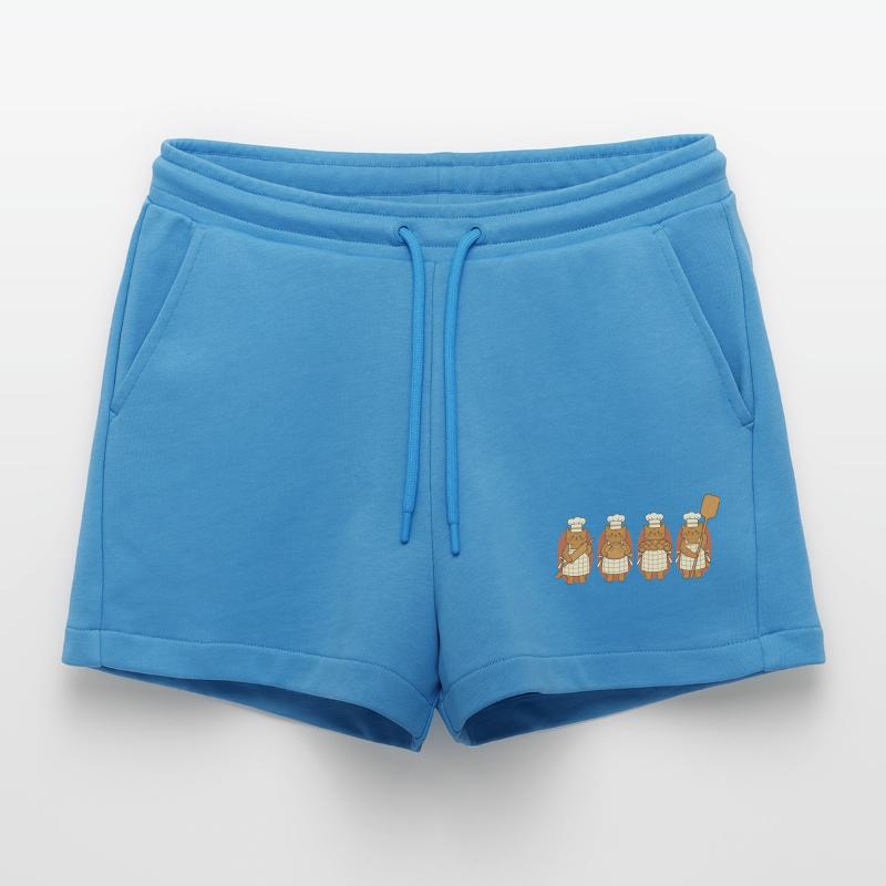 Sourdough Bread Baking Baker Bread Making Organic Relaxed Cropped Shorts Made in EU