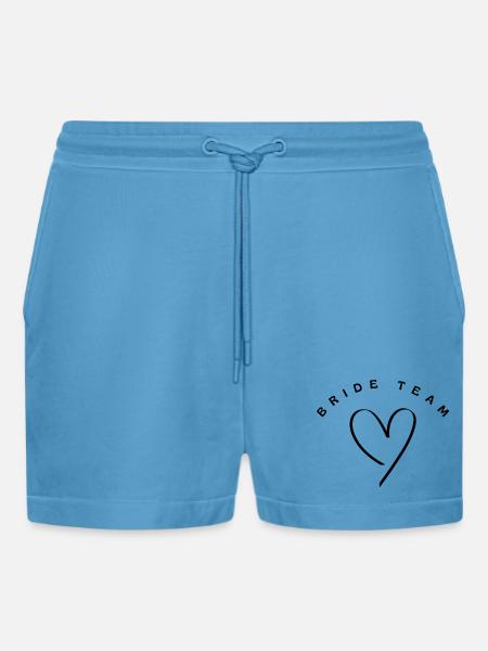 Bride - Organic Relaxed Cropped Shorts Made in EU -  Sol Blue