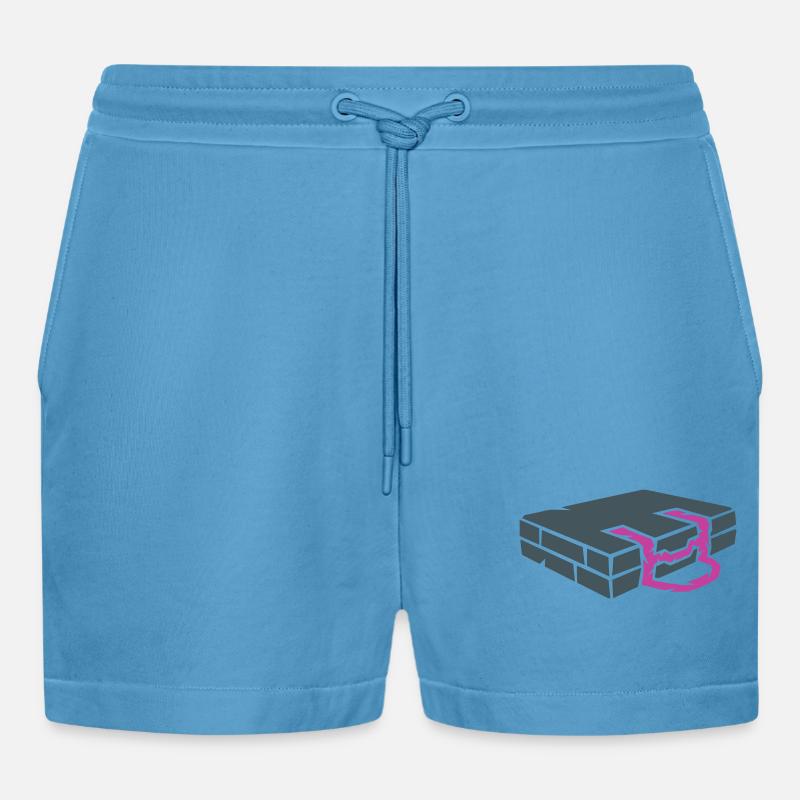 Bouldermatte Crashpad Klettern - Organic Relaxed Cropped Shorts Made in EU -  Sol Blue