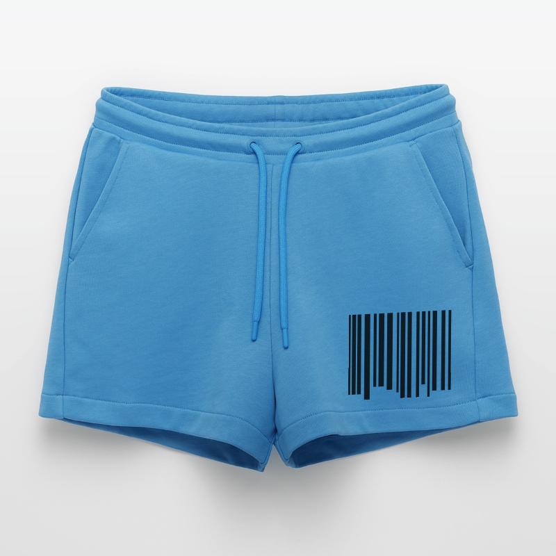 Barcode Organic Relaxed Cropped Shorts Made in EU
