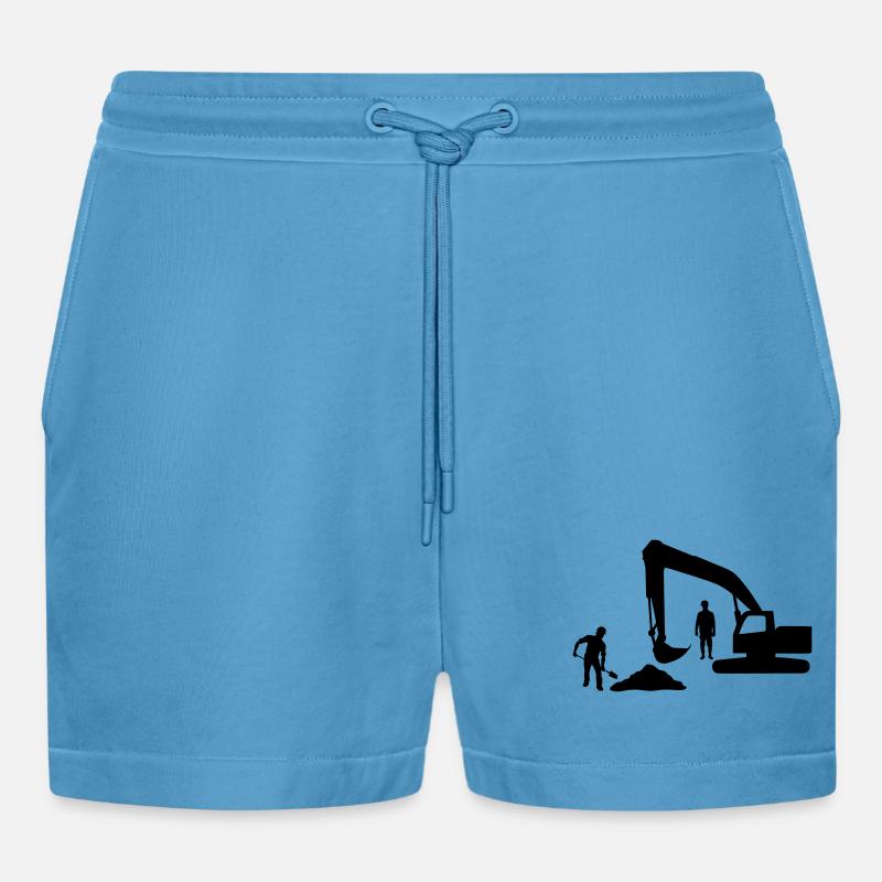 Kipper-Crew – Sandarbeiter - Organic Relaxed Cropped Shorts Made in EU -  Sol Blue