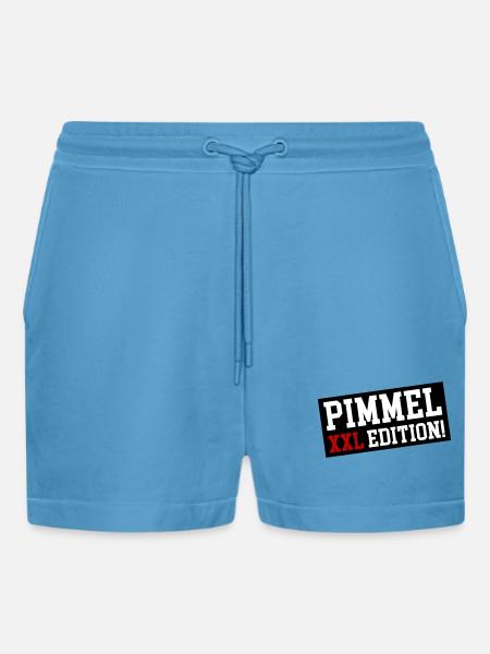 Pimmel XXL Edition - Organic Relaxed Cropped Shorts Made in EU - Sol Blue
