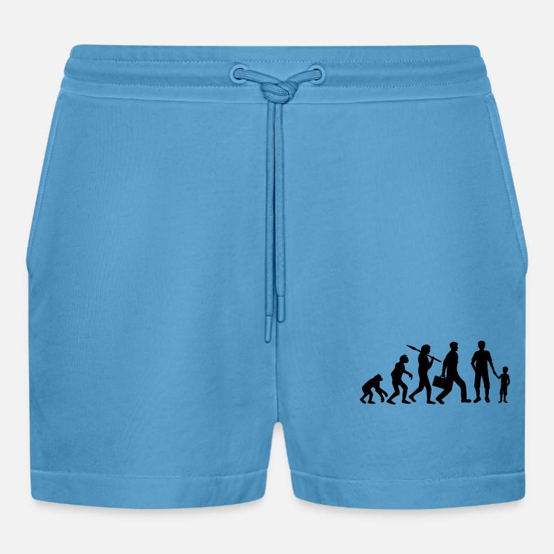 Fils Papa Evolution Enfant - Short bio décontracté court fabriqué en UE -  Sol Blue
