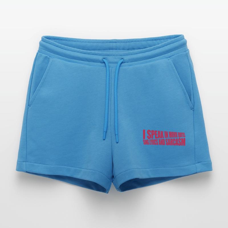 speak lyrics and sarcasm Organic Relaxed Cropped Shorts Made in EU