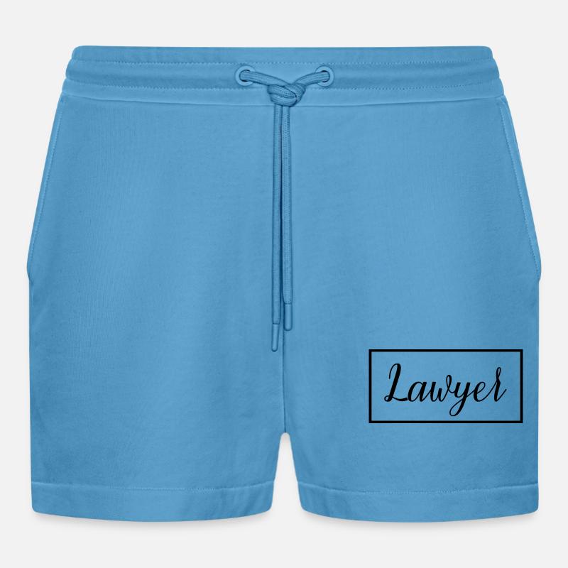Rechtsanwalt stolzer Absolvent der Anwaltsschule - Organic Relaxed Cropped Shorts Made in EU - Sol Blue