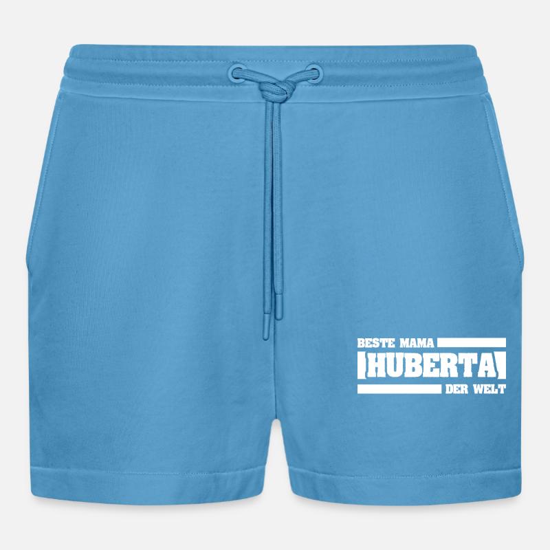 Mutter Huberta - Organic Relaxed Cropped Shorts Made in EU -  Sol Blue