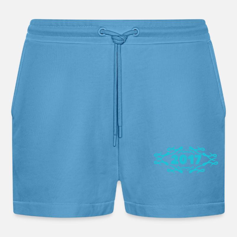 Geschenkidee 2017 - Organic Relaxed Cropped Shorts Made in EU -  Sol Blue