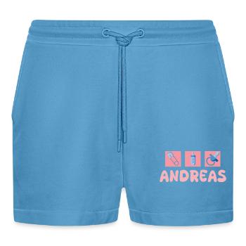 Sucette Andreas - Short bio décontracté court fabriqué en UE -  Sol Blue - Devant