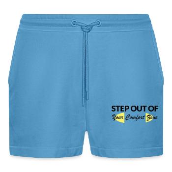 Sortez de votre zone de confort - Short bio décontracté court fabriqué en UE -  Sol Blue - Devant