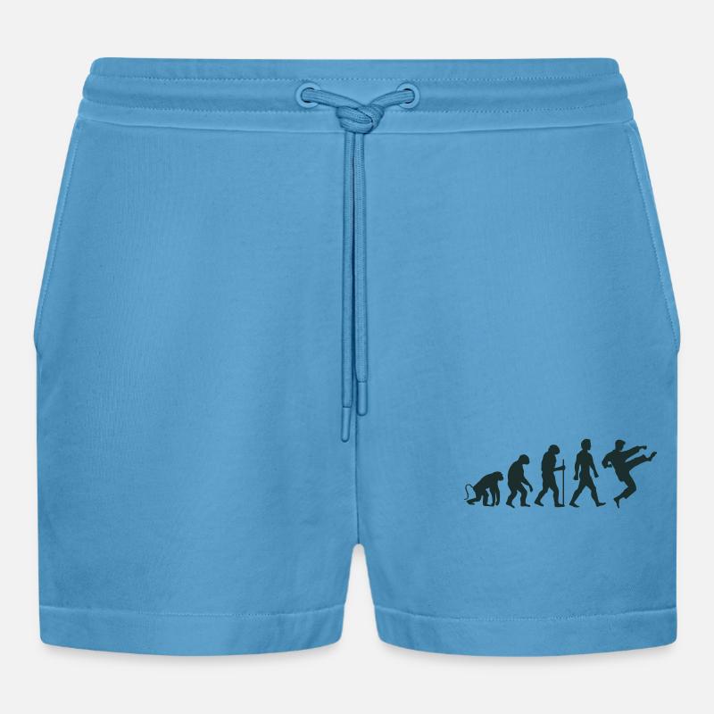 Karaté Évolution - Short bio décontracté court fabriqué en UE -  Sol Blue