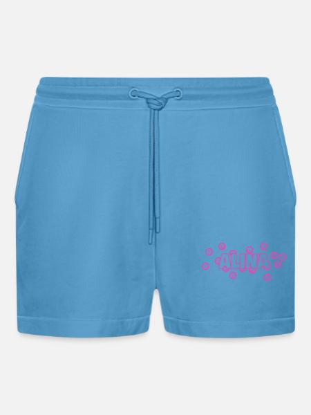 Alina as Alina - Organic Relaxed Cropped Shorts Made in EU - Sol Blue
