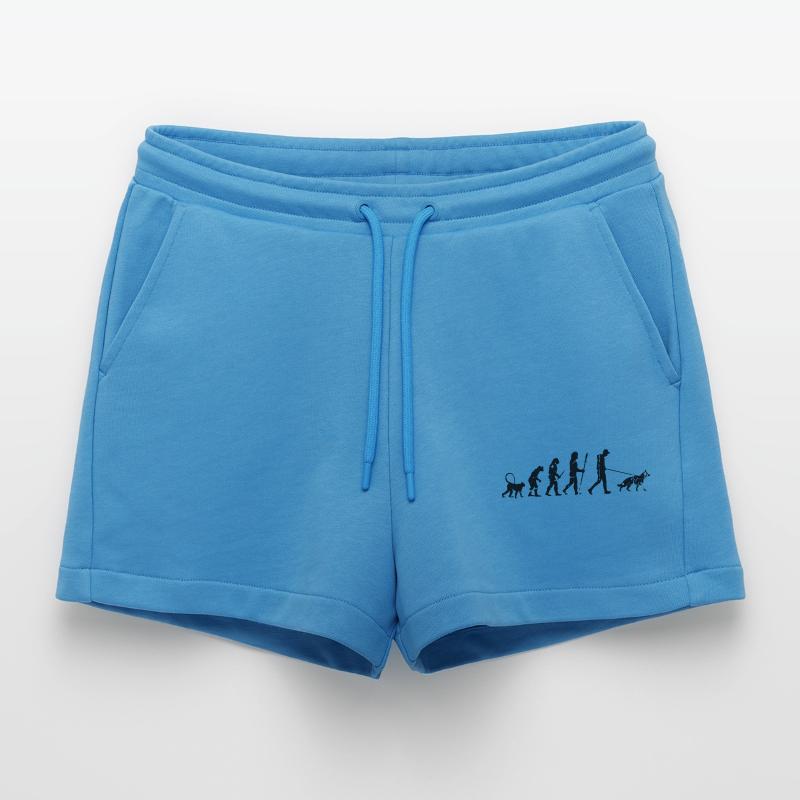 Deutscher Schäferhund Evolution Organic Relaxed Cropped Shorts Made in EU