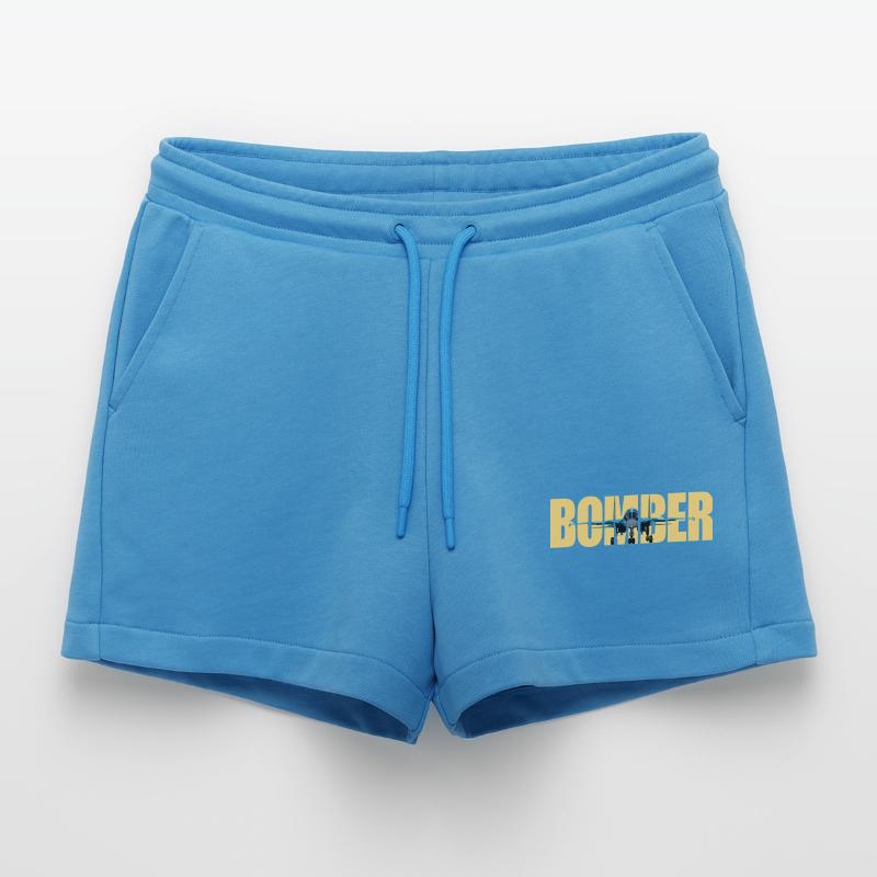 Bomber Su-34 Organic Relaxed Cropped Shorts Made in EU