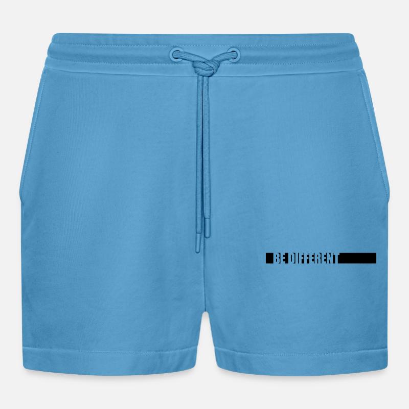 Soyez différent Logo Design - Short bio décontracté court fabriqué en UE -  Sol Blue