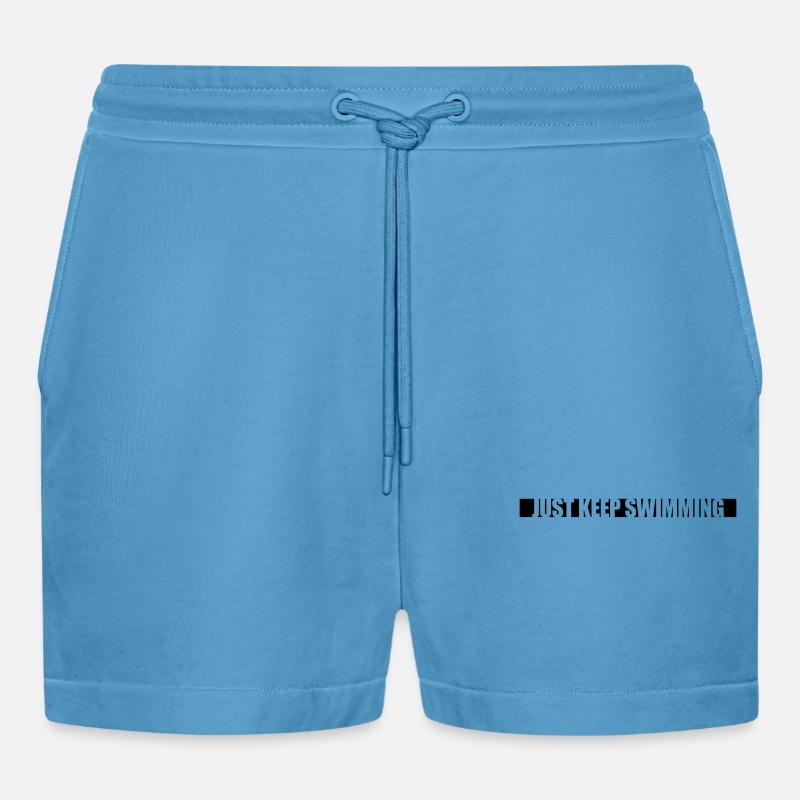 Continuez simplement à nager - Short bio décontracté court fabriqué en UE -  Sol Blue