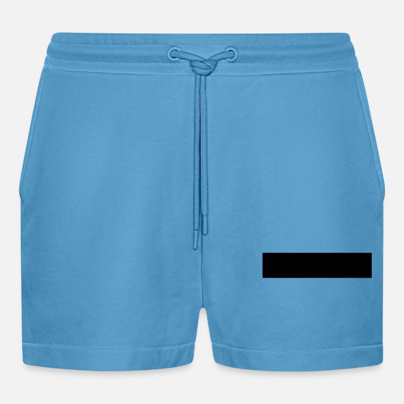 Rectangle - Short bio décontracté court fabriqué en UE - Sol Blue