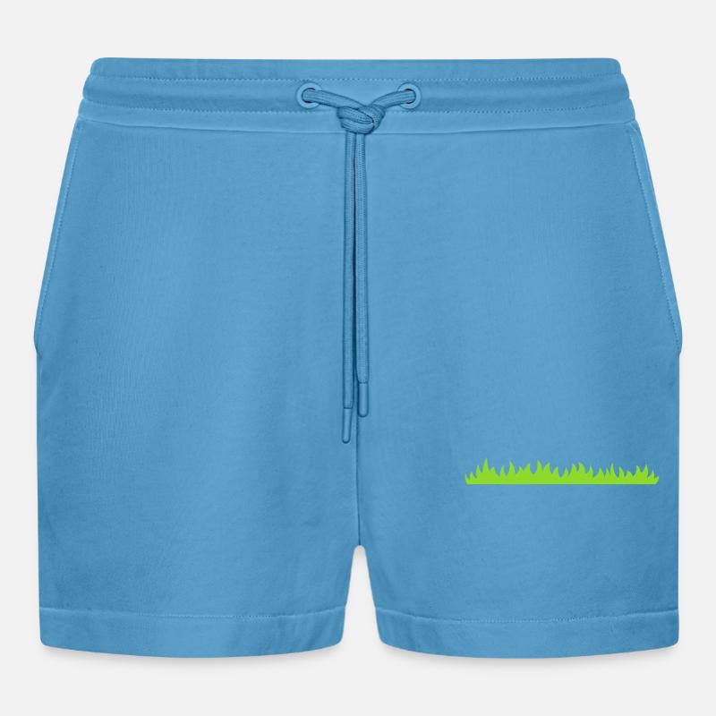 Gras oder Rasen - Organic Relaxed Cropped Shorts Made in EU -  Sol Blue