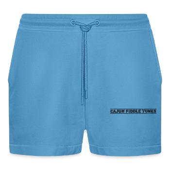 Canjun Fiddle Tunes - Organic Relaxed Cropped Shorts Made in EU -  Sol Blue - Vorne