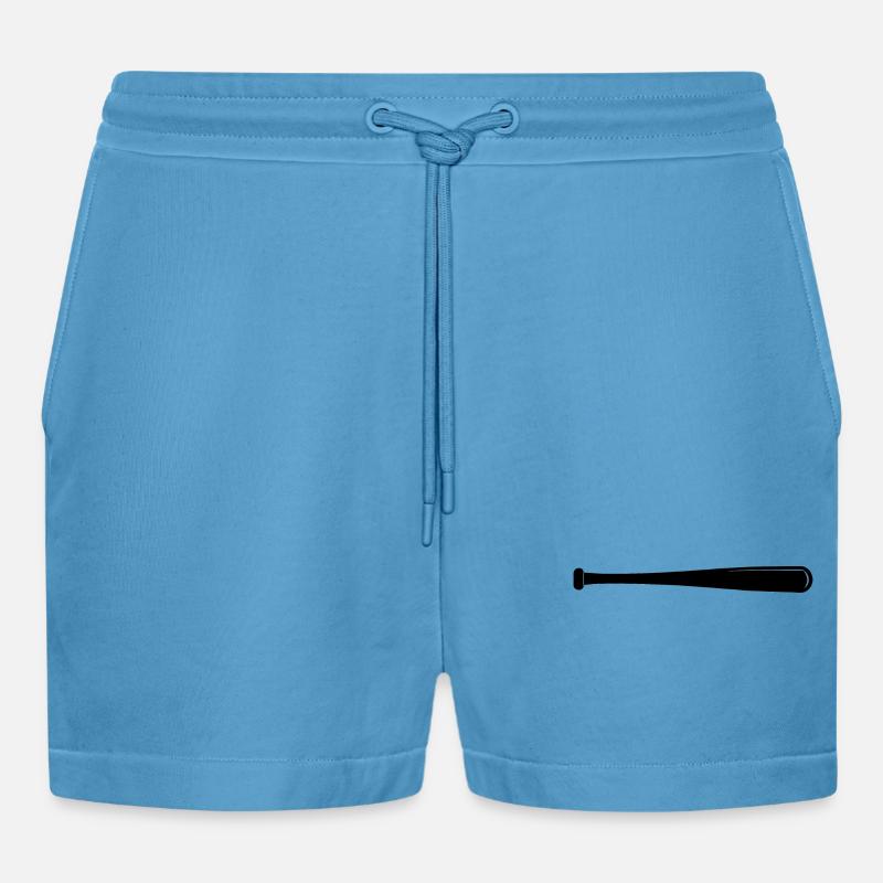 Batte de baseball - Short bio décontracté court fabriqué en UE - Sol Blue