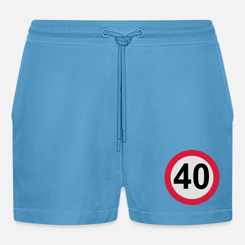 40° compleanno - Pantaloncini corti ecologici casual Made in UE -  Sol Blue