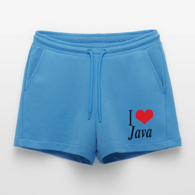 I love Java Organic Relaxed Cropped Shorts Made in EU