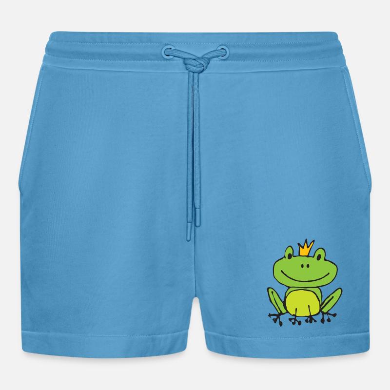 Frosch oder Prinz? - Organic Relaxed Cropped Shorts Made in EU -  Sol Blue