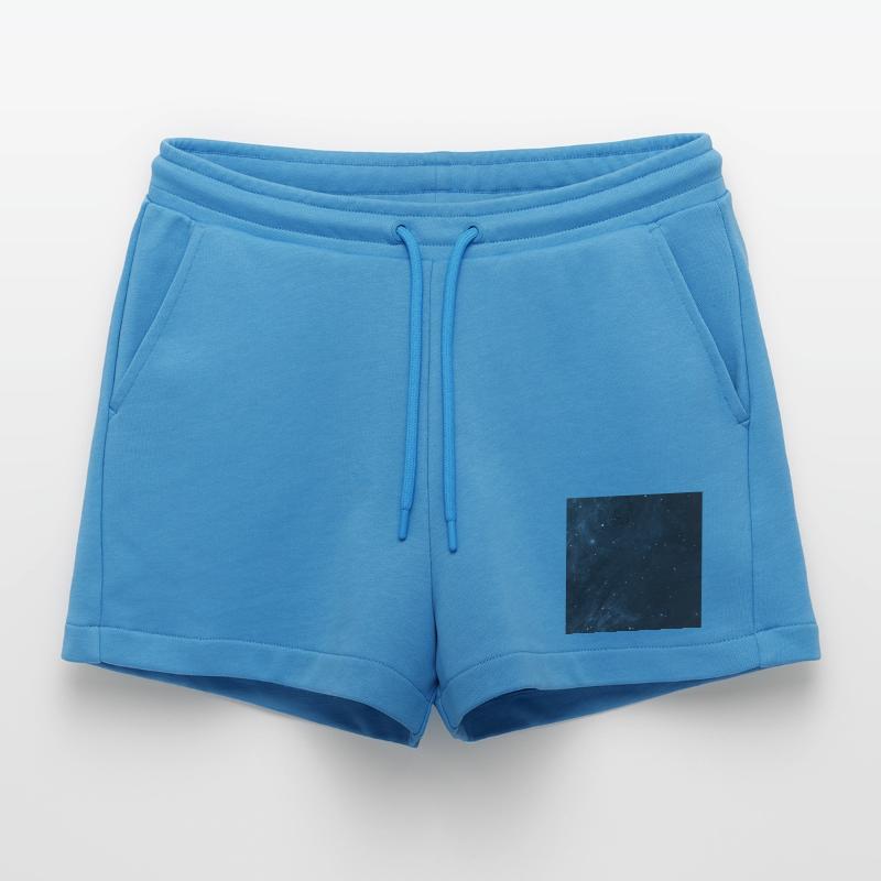 Starry sky pattern Organic Relaxed Cropped Shorts Made in EU