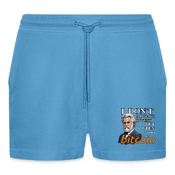 Graphique Bitcoin | Crypto Dicton | Crypto Merch - Short bio décontracté court fabriqué en UE -  Sol Blue - Devant