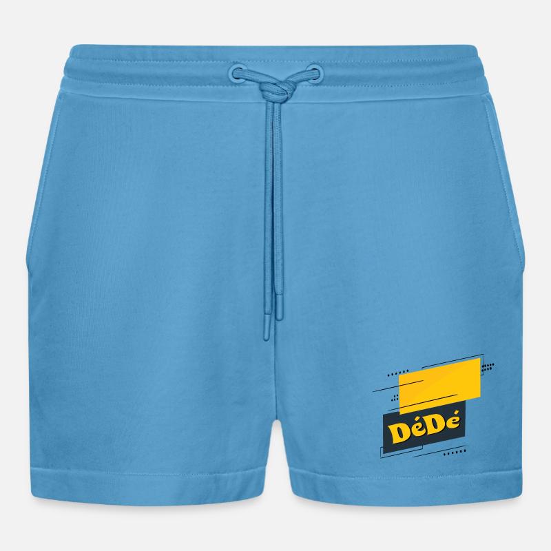 Dédé - Organic Relaxed Cropped Shorts Made in EU -  Sol Blue