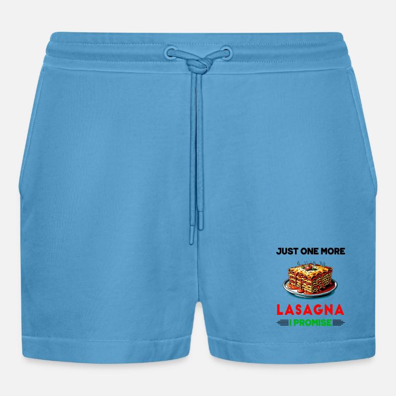 Nur noch eine Lasagne, versprochen - Organic Relaxed Cropped Shorts Made in EU -  Sol Blue