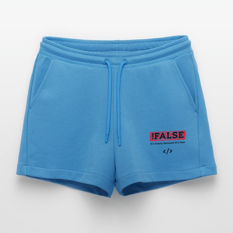 Code Debug Programmierer Developer Lustige Sprüche Organic Relaxed Cropped Shorts Made in EU