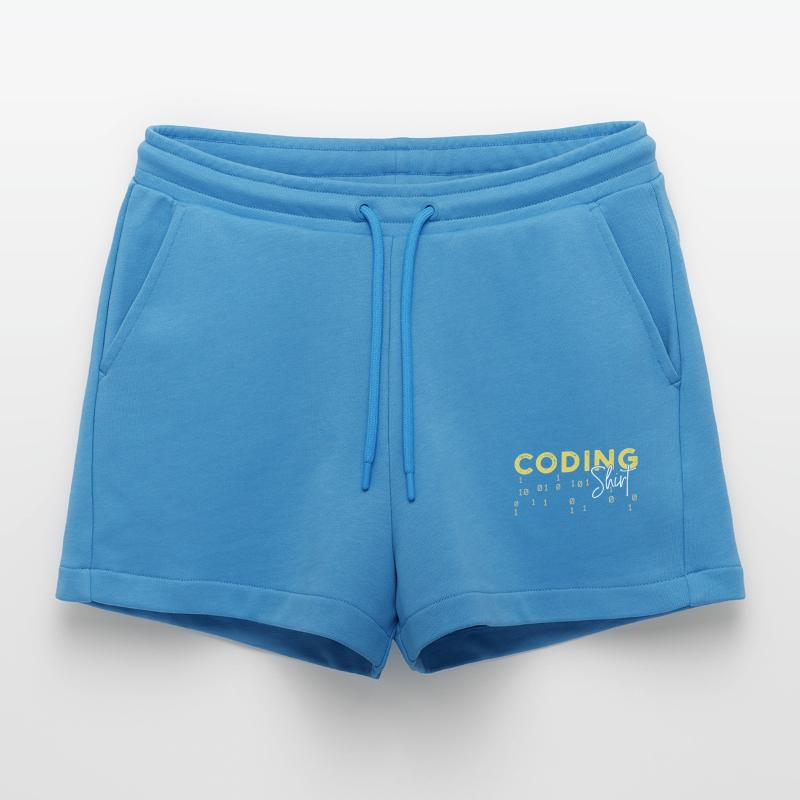 Coden Statement Developer Programmer Scripting Organic Relaxed Cropped Shorts Made in EU