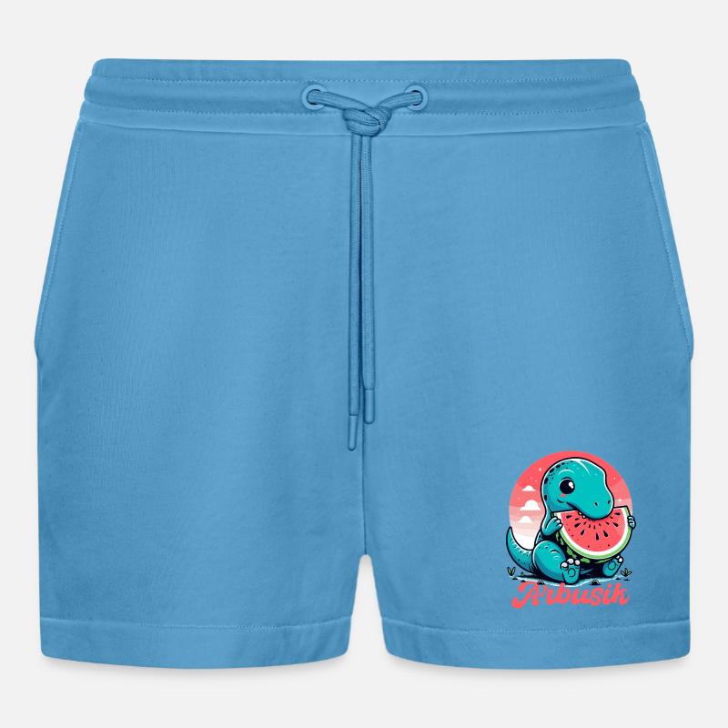 Mignon T-Rex Pastèque Arbusik Cadeau - Short bio décontracté court fabriqué en UE -  Sol Blue
