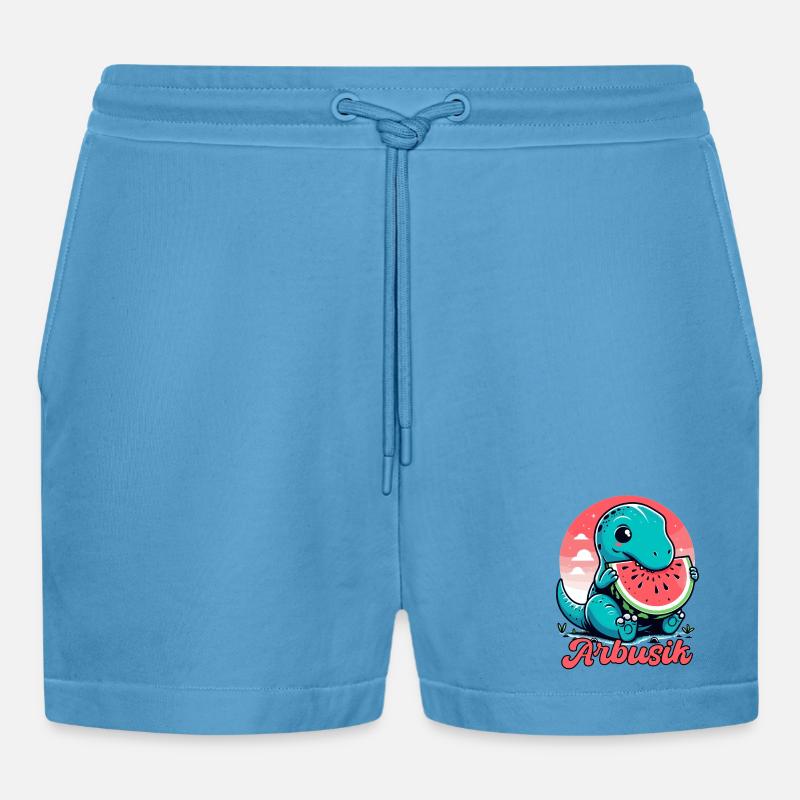 Mignon T-Rex Pastèque Arbusik Cadeau - Short bio décontracté court fabriqué en UE -  Sol Blue