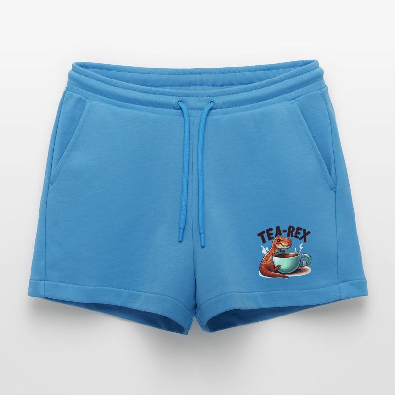 Tee Rex Tee-Rex Teetrinker Geschenk Organic Relaxed Cropped Shorts Made in EU