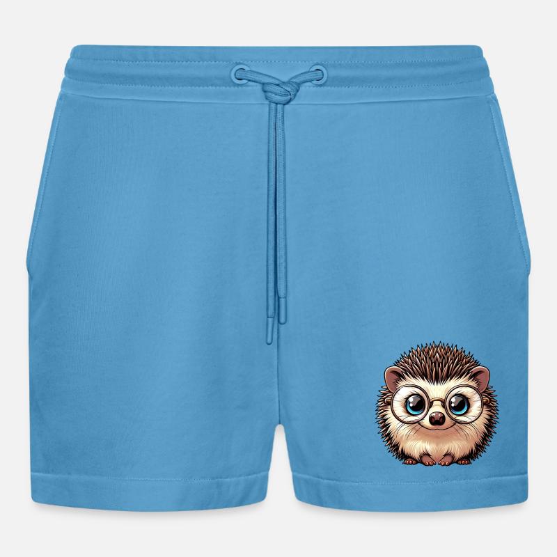Igel - Organic Relaxed Cropped Shorts Made in EU -  Sol Blue