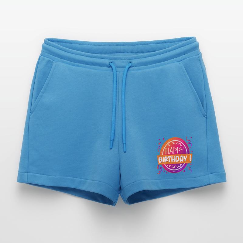 CONGRATULATIONS Organic Relaxed Cropped Shorts Made in EU