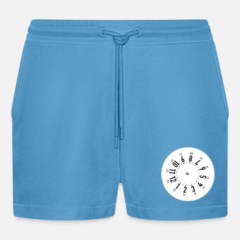 Fahrtenschreiber 24/7 - Organic Relaxed Cropped Shorts Made in EU -  Sol Blue