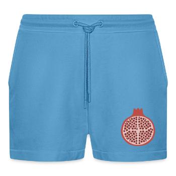 Demi-grenade - Short bio décontracté court fabriqué en UE -  Sol Blue - Devant