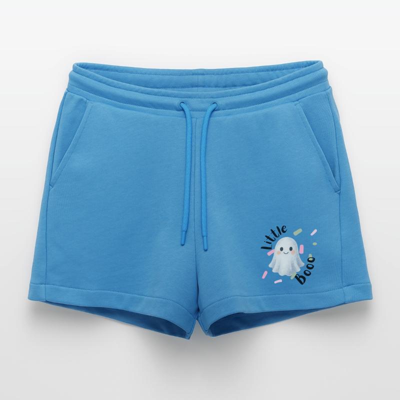 Ghost Ghost Halloween Gift Gift Idea Organic Relaxed Cropped Shorts Made in EU