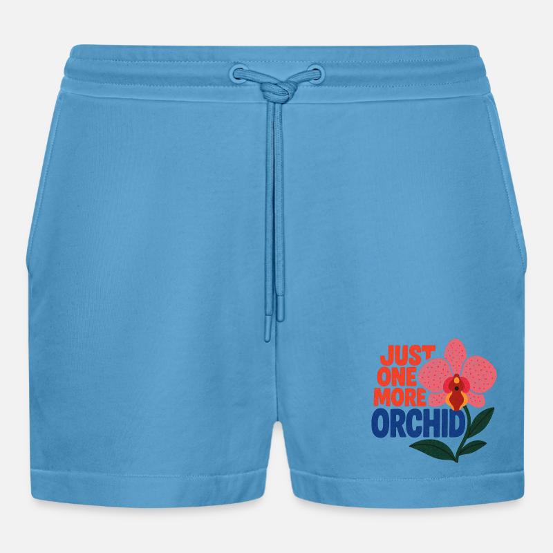Nur noch eine Orchidee - Organic Relaxed Cropped Shorts Made in EU - Sol Blue