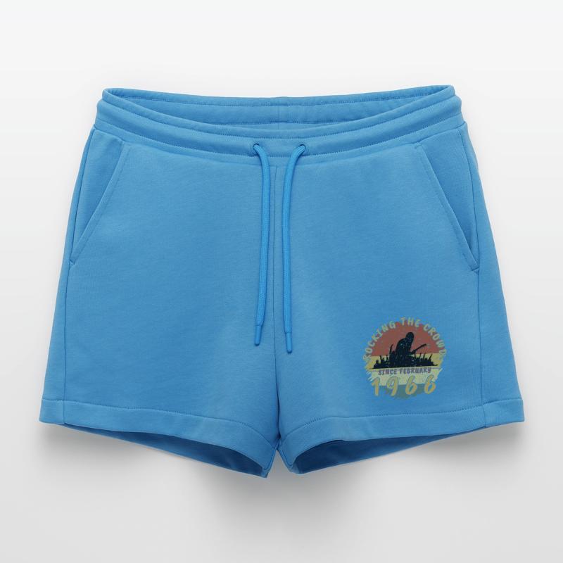 60. Geburtstag Rocking the crowd GIT 02/1966 Organic Relaxed Cropped Shorts Made in EU