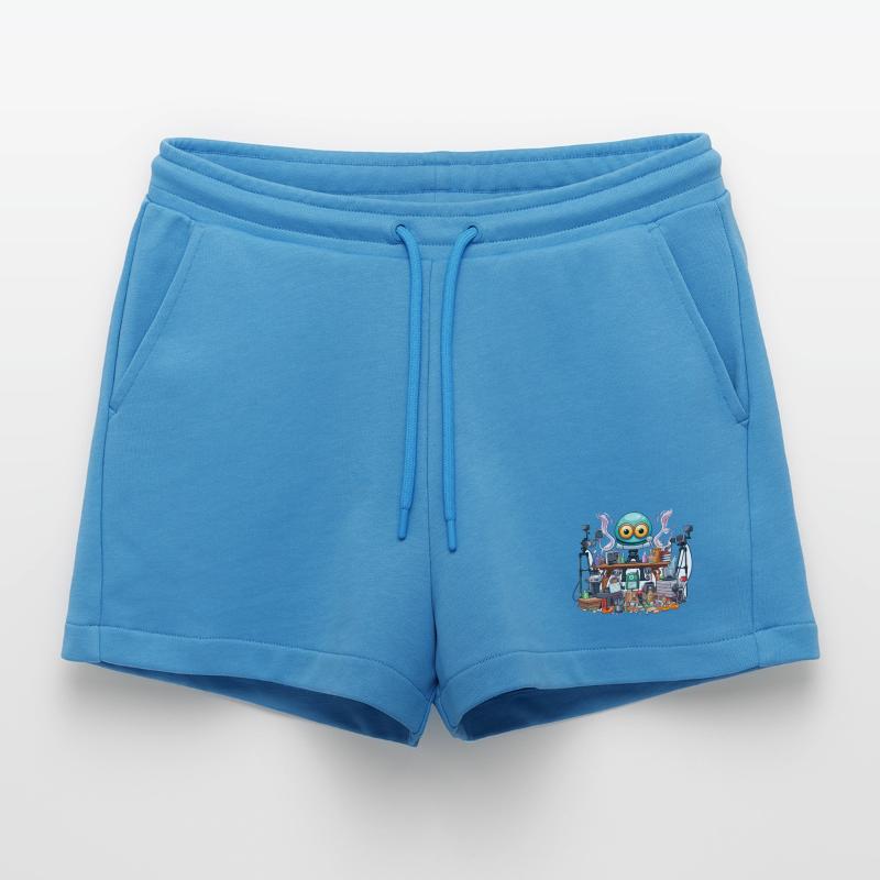 Creative Gadget Workshop Alien Organic Relaxed Cropped Shorts Made in EU