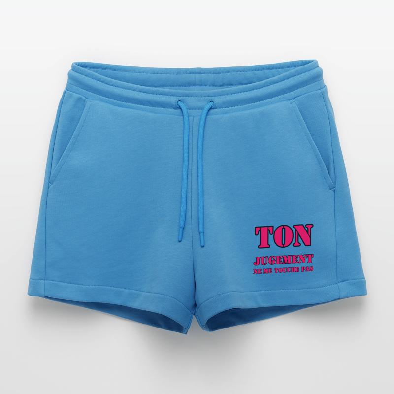YOUR JUDGMENT DOES NOT AFFECT ME. Organic Relaxed Cropped Shorts Made in EU