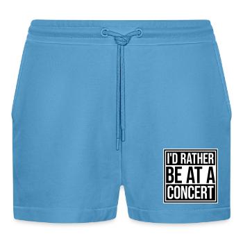 Je préférerais être à un concert Lustig Musik Konzert - Short bio décontracté court fabriqué en UE -  Sol Blue - Devant